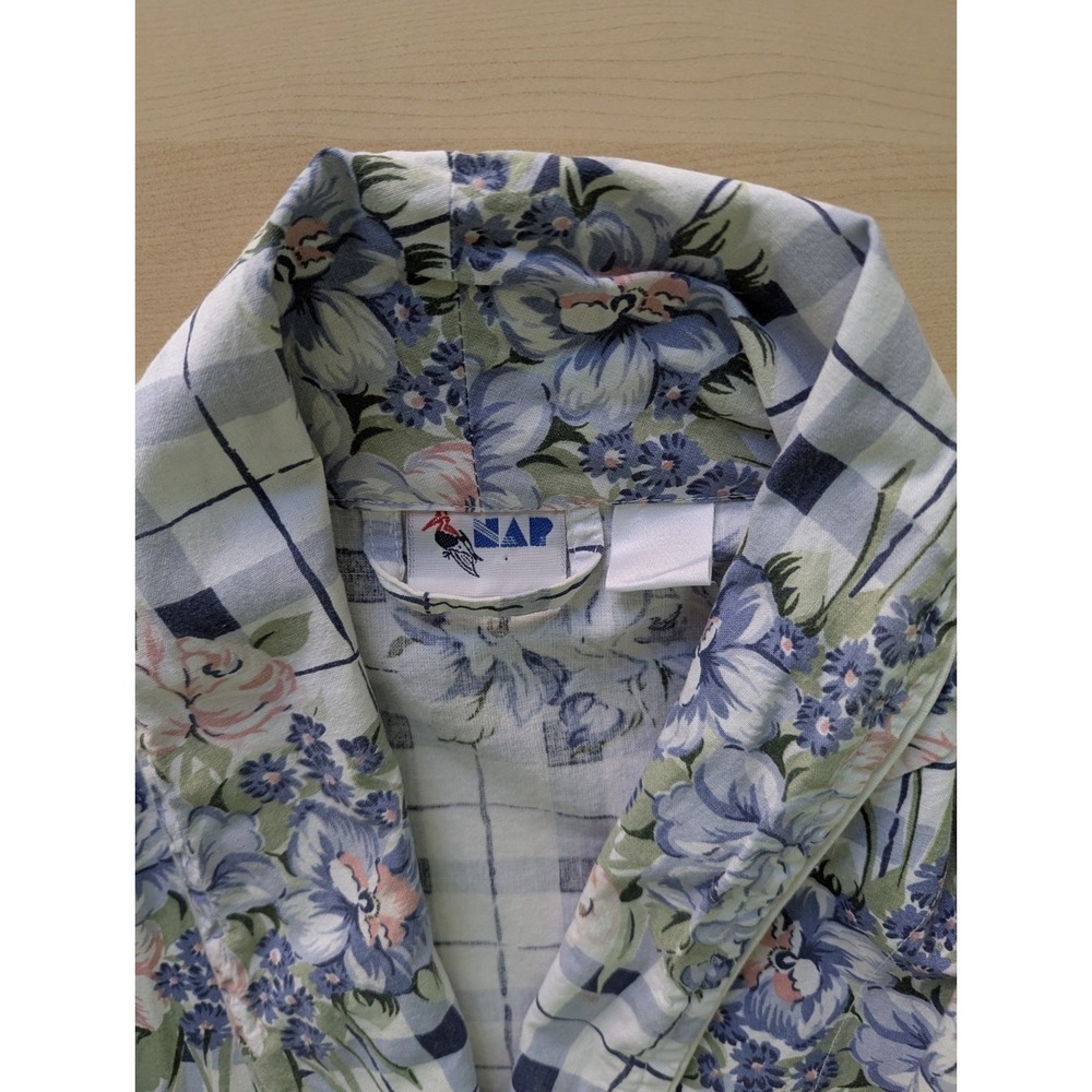 Vintage Robe NAP Rose With‎ Pockets - Picture 2 of 13